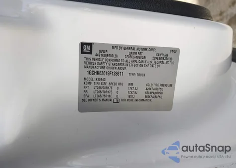 2009 Chevrolet Silverado 3500Hd Lt from USA, damaged, VIN 1GCHK83619F128611